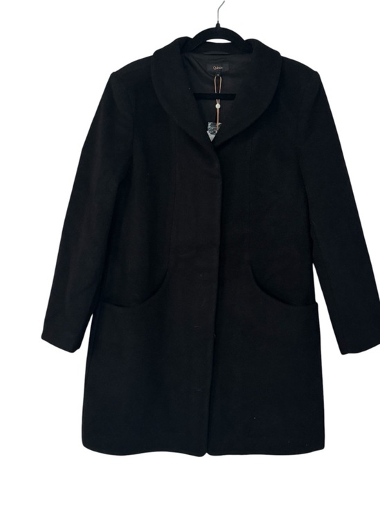 Quince Jackets & Blazers - Quince Women’s Long Sleeve Wool Cashmere Cocoon Coat in Black Sz M NWT